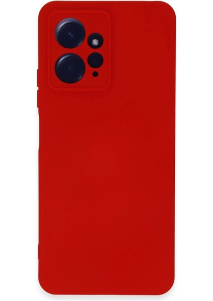 Xiaomi Redmi Note 12 4g Kılıf Nano Içi Kadife Silikon - Kırmızı Bstmy