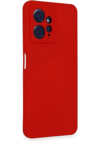 Xiaomi Redmi Note 12 4g Kılıf Nano Içi Kadife Silikon - Kırmızı Bstmy