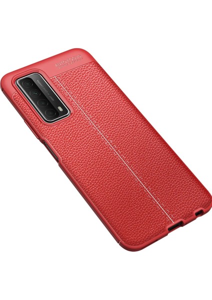 Huawei P Smart 2021 Kılıf Auto Focus Kapak - Kırmızı Bstmy