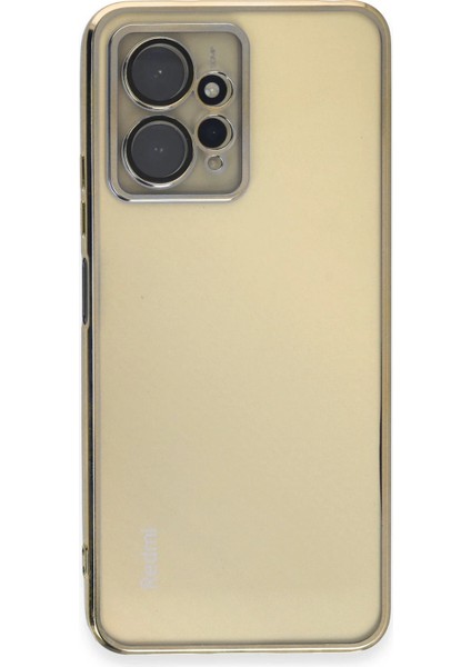 Xiaomi Redmi Note 12 4g Kılıf Razer Lensli Silikon - Gold Bstmy