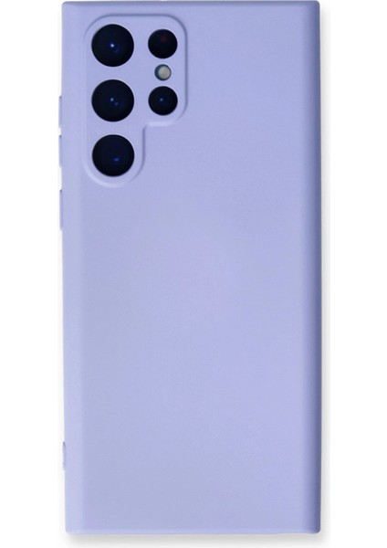 Samsung Galaxy S22 Ultra Kılıf Nano Içi Kadife Silikon - Lila Bstmy