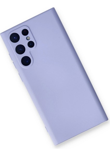 Samsung Galaxy S22 Ultra Kılıf Nano Içi Kadife Silikon - Lila Bstmy
