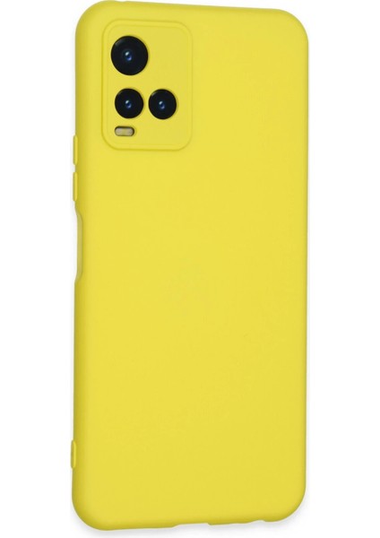 Vivo Y21S Kılıf Nano Içi Kadife Silikon - Sarı Bstmy fiyatları