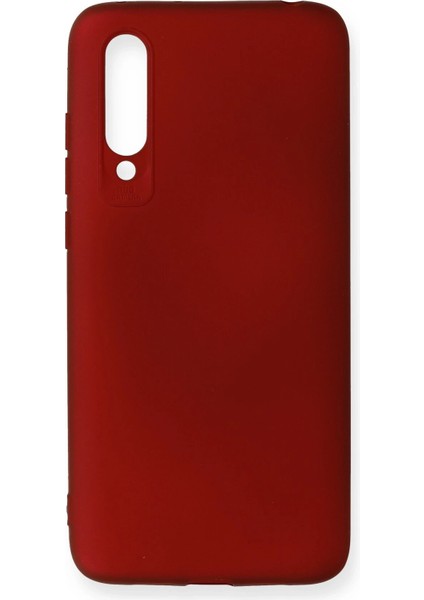 Xiaomi Mi 9 Lite Kılıf First Silikon - Bordo Bstmy