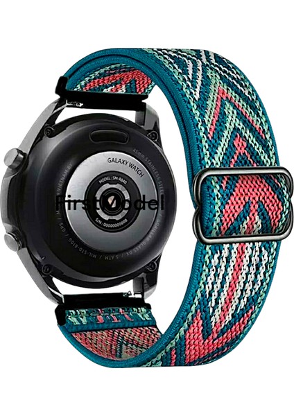 20 mm Universal Örgü Tokalı Bant Kordon Akıllı Pimli Yeşil Ok Desen