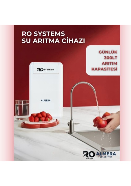 ALMERA SU ARITMA 10 Aşamalı Çelik Tanklı PH Alkali Filtreli Premium RO Systems Su Arıtma Cihazı fiyatları