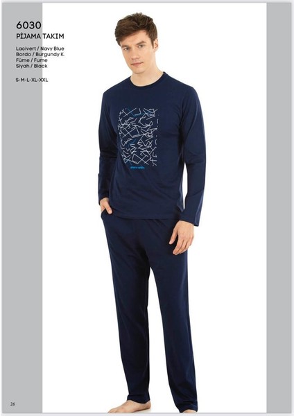Pıerre Cardın Erkek 6030 Penye Pijama Takım 24K
