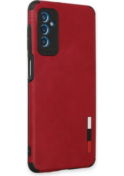 Samsung Galaxy M52 5g Kılıf Loop Deri Silikon - Kırmızı Bstmy