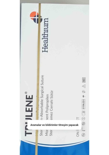 6.0 Keskin Iğne Prolen Emilemeyen Iplik 1 Kutu(12 Adet Iğneli)