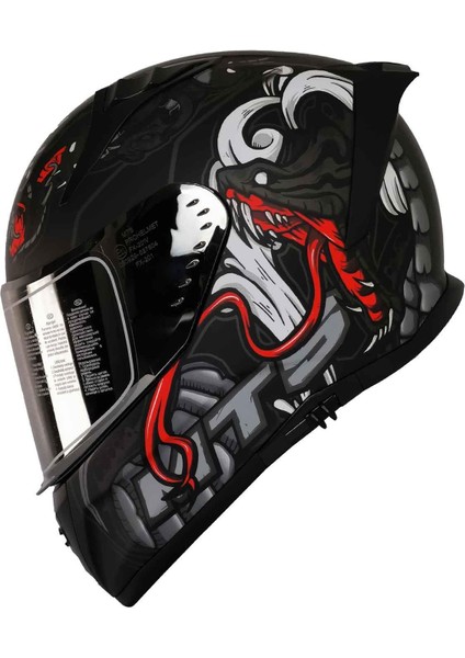 Pro Helmets M-801 Snake Full Face Motosiklet Kaskı