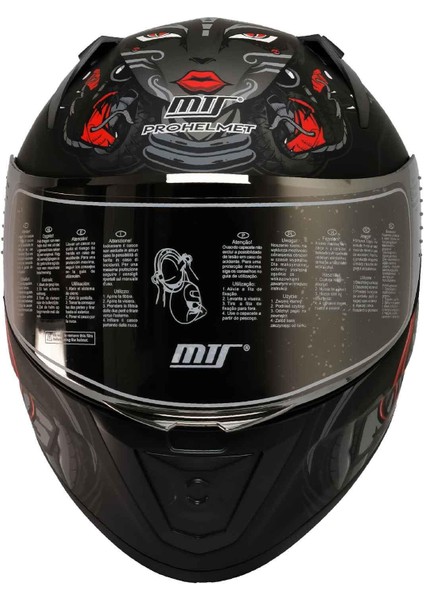 Pro Helmets M-801 Snake Full Face Motosiklet Kaskı fiyatları