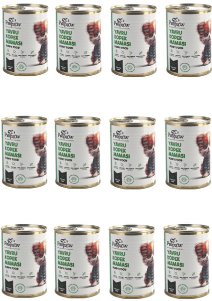 Yavru Köpek Yaş Mama Kuzu Konserve Jöleli Premium Parça Etli Yemek Besleyici Tahılsız Form 12X415 gr fiyatları