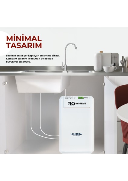 Dijital TDS Ekranlı 10 Aşamalı Mineral Destekli Ev Tipi Premium Su Arıtma Cihazı indirimleri