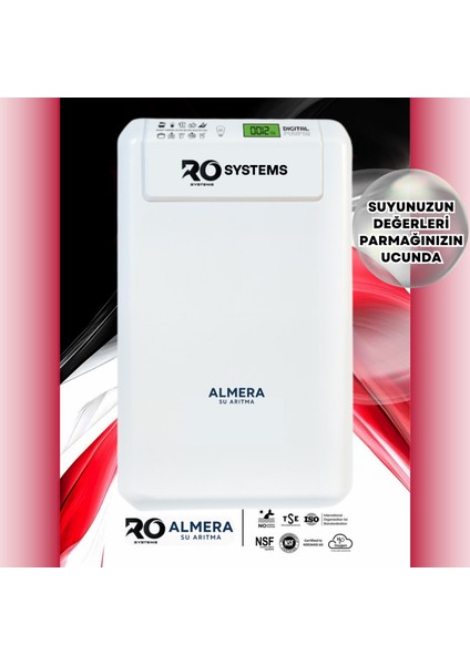 Dijital TDS Ekranlı 10 Aşamalı Mineral Destekli Ev Tipi Premium Su Arıtma Cihazı