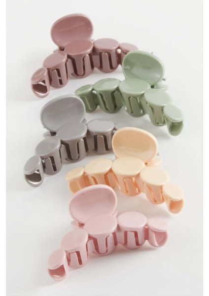 Oval Renkli Mandal Toka 4 cm 4 Adet