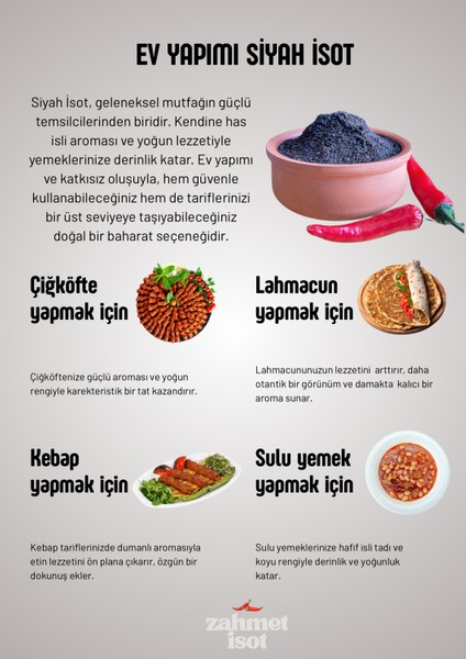Özel Urfa Ev Yapımı Tatlı Siyah İsot 1 kg