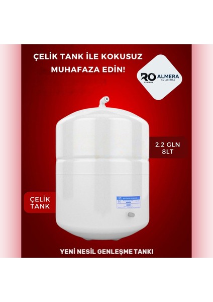 Premium Ro Systems 5 Aşamalı Çelik Tanklı 8 Lt Ekstra Mineralli Su Arıtma Cihazı almera su arıtma Premium Ro Systems 5 Aşamalı Çelik Tanklı 8 Lt Ekstra Mineralli Su Arıtma Cihazı almera su arıtma