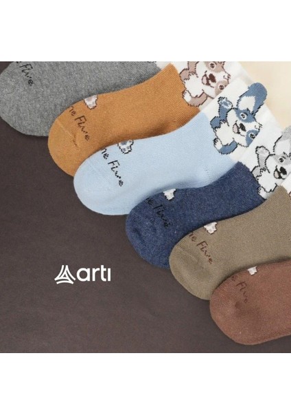 6 Adet Erkek Çocuk Tavşan Desenli Soket Çorap fiyatları