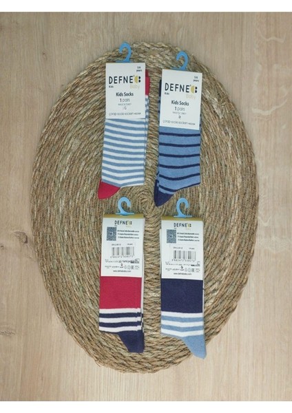 KIPIRIK BABY 4 Çift 5-6 Yaş Unısex Bebek Çocuk Pamuklu Çorap