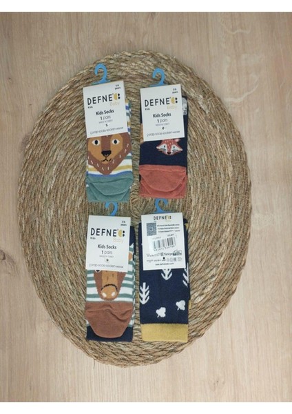 KIPIRIK BABY 4 Çift 5-6 Yaş Erkek Bebek Çocuk Pamuklu Çorap