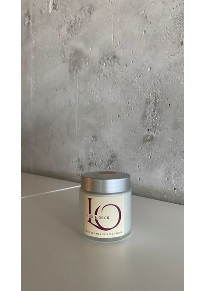 Okyanus Kokulu Doğal Soya Wax Buzlu Kavanoz Mum