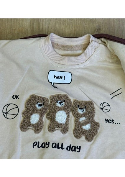 Kıpırık Baby3'lü Erkek Çocuk Çocuk Kapitone Ceket 2 Iplik Sweatshirt ve Pantalon Takım fiyatları