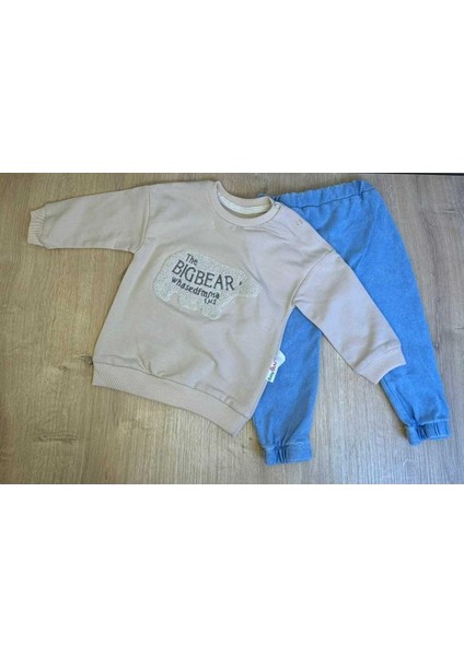 Kıpırık Baby2'li Çocuk Çocuk Kot Pantalonlu 2 Iplik Takım