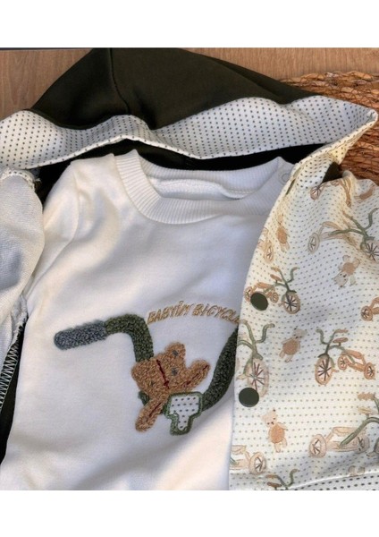 Kıpırık Baby3'lü Çocuk Çocuk 2 Iplik Bisiklet ve Ayıcık Desenli Takim fiyatları