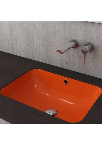 Bocchi Scala Tezgah Altı Lavabo Parlak Turuncu 1006-012-0125