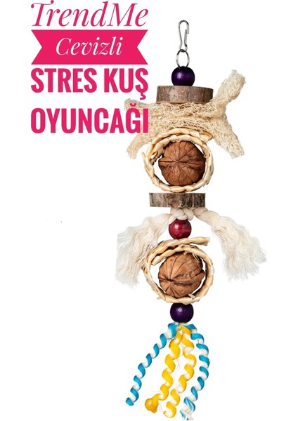 Trendme Cevizli Kemirmeli Kuş Oyuncağı