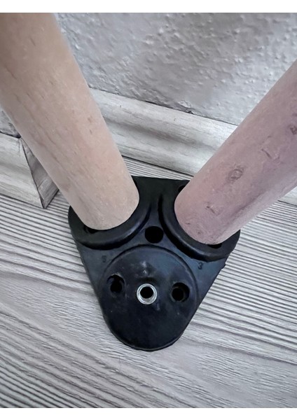 38 cm Ham (Boya Yok) 3'lü Konik Sehpa Ayağı Seti Aparat ve Vidalar Dahil