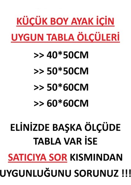 Katlanır Masa Ayağı-Küçük Boy-Siyah Renk