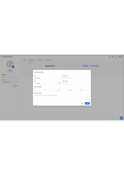 PlanEdu - YZ Destekli Eğitim Koçluk Sistemi 15 Kullanıcılı