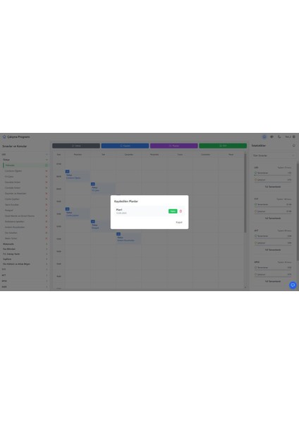 PlanEdu - YZ Destekli Eğitim Koçluk Sistemi 15 Kullanıcılı