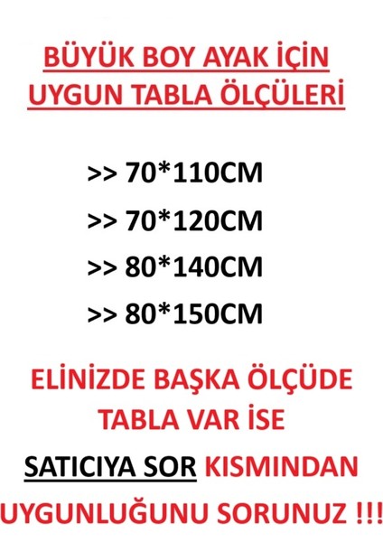 Katlanır Masa Ayağı-Büyük Boy-Siyah Renk