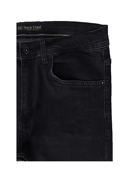Hacker Fistan Store Erkek Füme Yüksek Bel Rahat Kesim Boru Paça Büyük Beden Jean Pantolon fiyatları