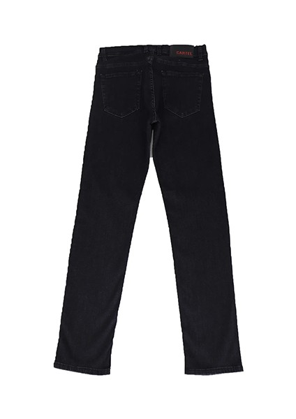 Hacker Fistan Store Erkek Füme Yüksek Bel Rahat Kesim Boru Paça Büyük Beden Jean Pantolon fırsatları