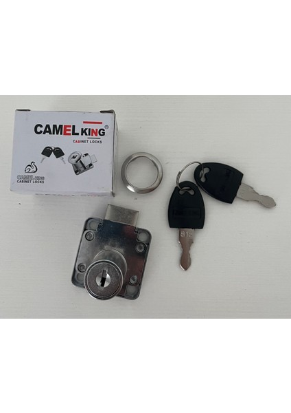 36 mm Dolap ve Çekmece Kilidi - Anahtarlı Metal Gövde (2 Paket- 2 kilit + 4 anahtar) modelleri