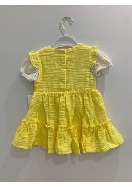 Kız Bebek Yaka Detaylı Yazlık Elbise fiyatları