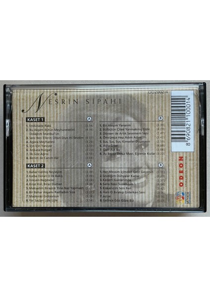 Nesrin Sipahi Odeon Yılları Çift Kaset (Orjnal Dönem Baskı Kaset)