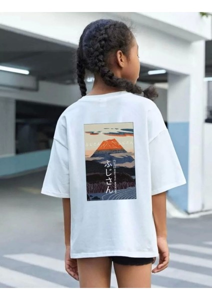 Çocuk Unisex Baskılı T-Shirt - Beyaz fiyatları