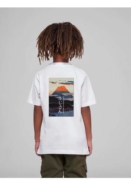 Çocuk Unisex Baskılı T-Shirt - Beyaz fırsatları