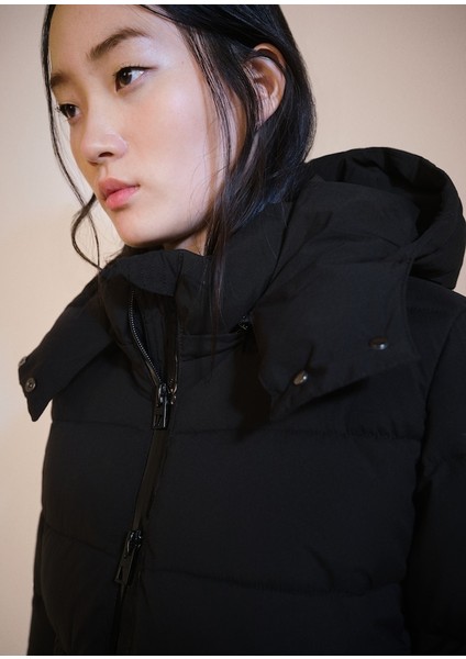 Kapüşonlu Kapitone Anorak