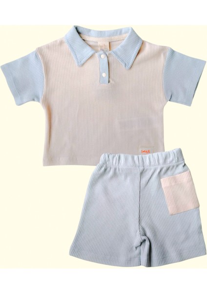 Erkek Bebek Polo Yaka Smile Etiketli Şortlu Takım fırsatları