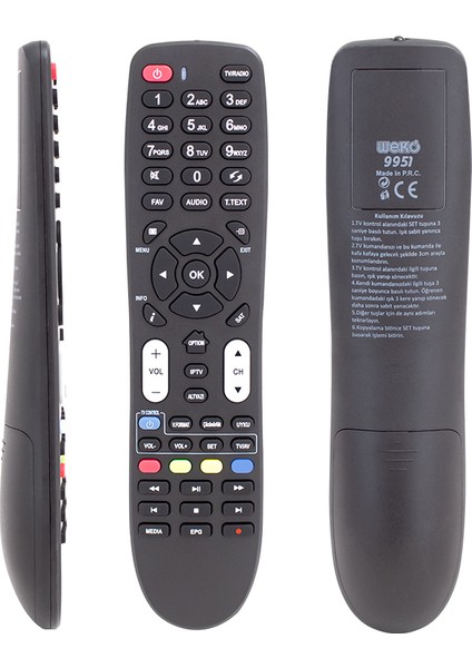 Sungate Tıtan Iptv Hd Tv Kontrollü Uydu Alıcı Kumandası (4767) - GMS3463-1265