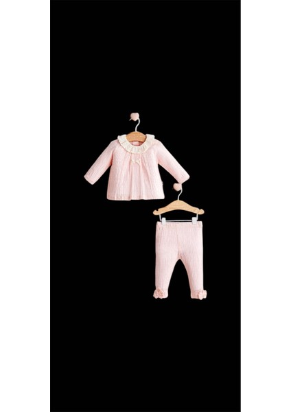 Baby Tongs Kız Bebek Love Of The Bowl 2'li Pembe Takım-Zarif Tasarım ve Doğal Kumaş Kalites