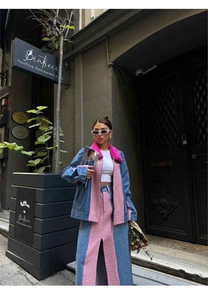 Chanel Garnili Kot Mont - Fuşya