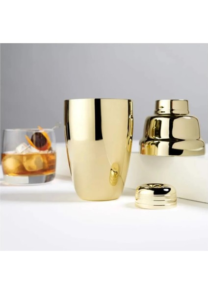 Mojito Tokmağı Siyah 20.7 cm ve Gold Shaker 350 ml Metal Süzgeçli Koktely Tokmak Shaker Seti fiyatları