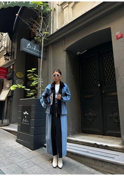 Chanel Garnili Kot Mont - Siyah