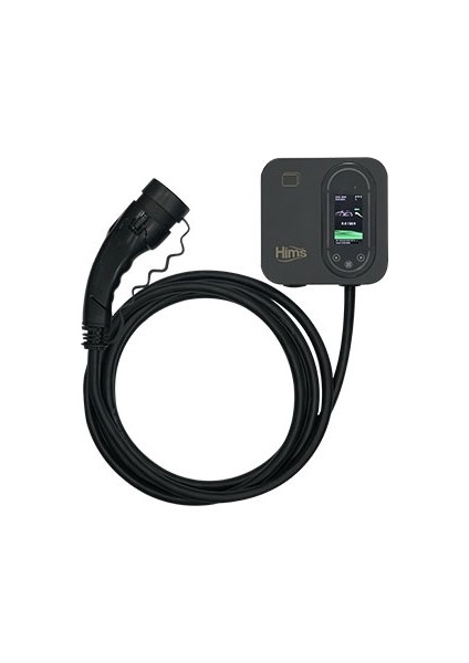 Hcdks-22 22KW Tip 2 Soketli 5m Kablolu Siyah Smart Elektrikli Araç Şarj Istasyonu